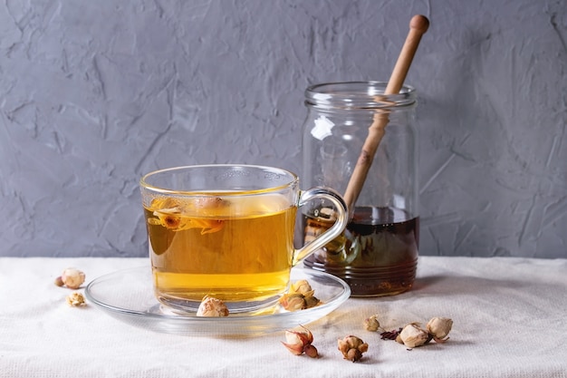 Herbal tea with honey