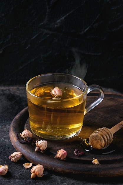 Herbal tea with honey