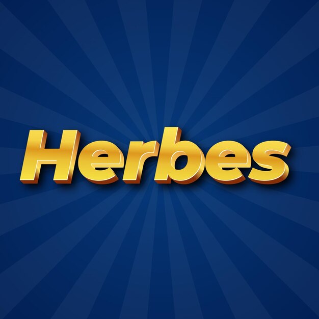 Herbes text effect gold jpg attractive background card photo