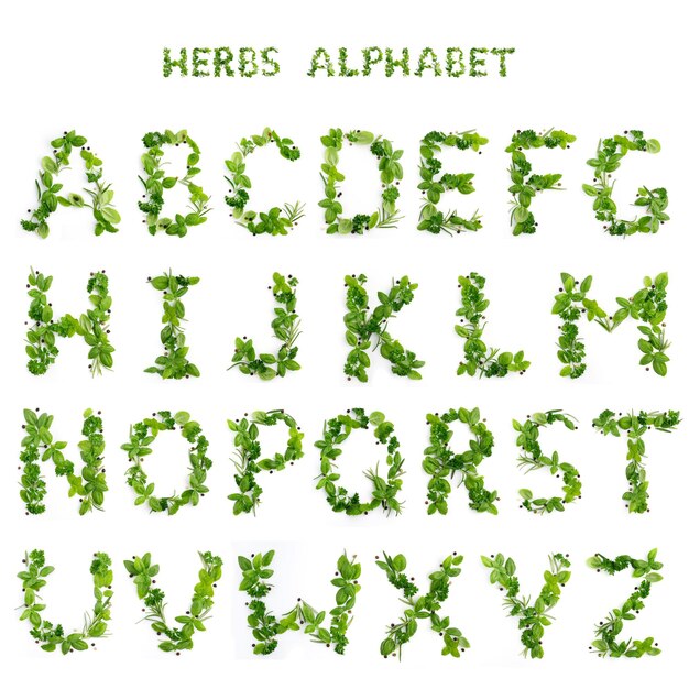 herbs alphabet