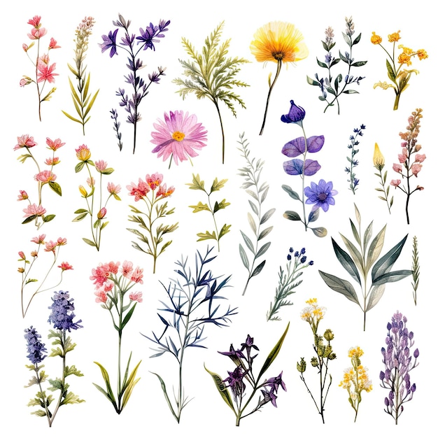 Herbs and Wild Flowers Botany Set