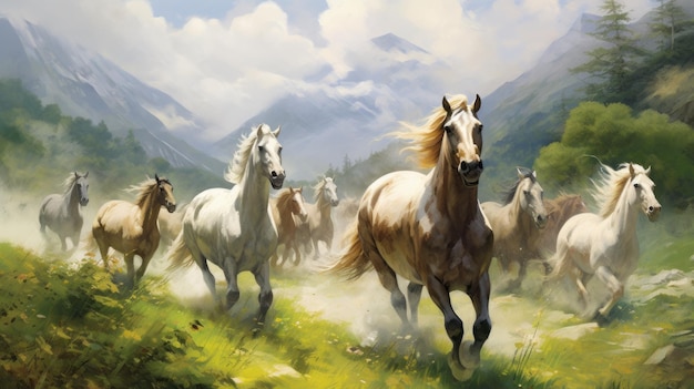 Herd of horses