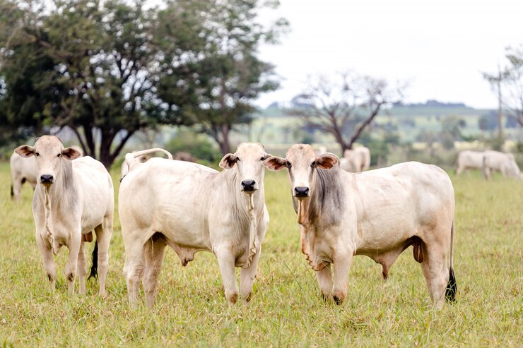 Herd of Nelore cattles