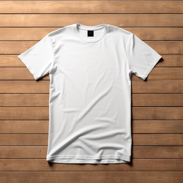 Heren witte blanco t-shirtsjabloon van twee kanten, natuurlijke vorm op onzichtbare mannequin voor uw d