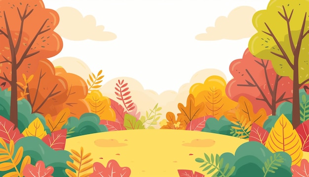 Herfst achtergrond met lege ruimte in het midden