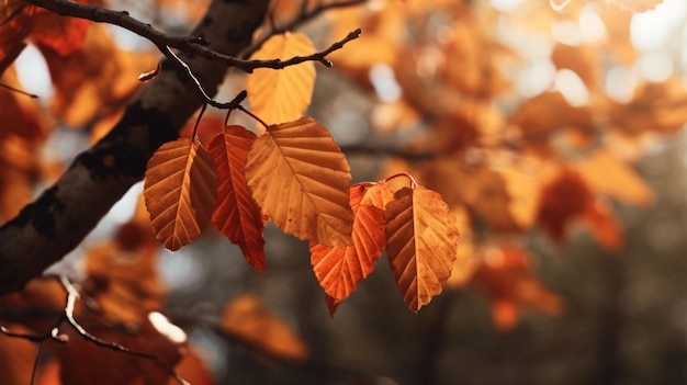 herfst achtergrond realistische foto 4K HD