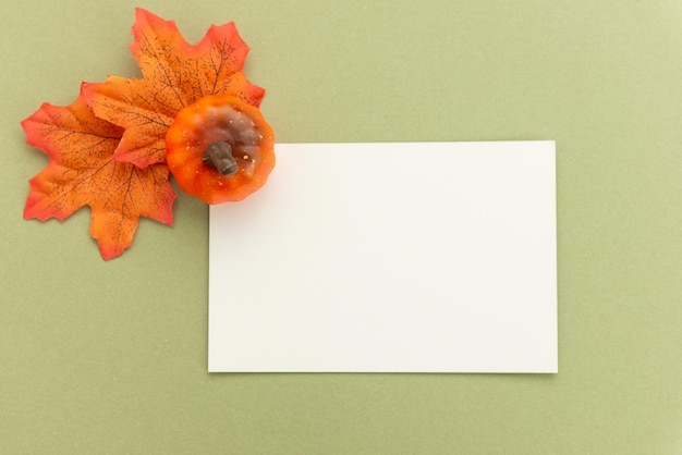 herfst collage op een groene achtergrond met vrije ruimte voor uw tekst herfst sjabloon uitnodiging banner