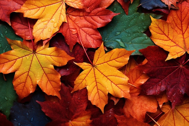 Foto herfst decoratieve achtergrond realistische stijl