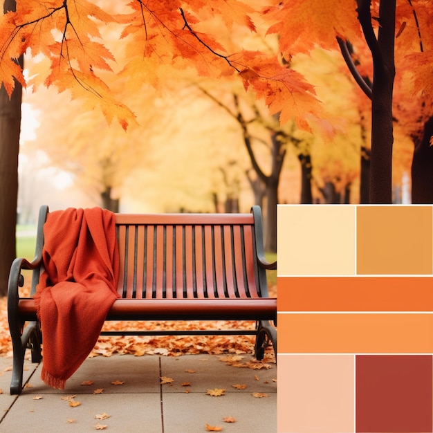 Herfst esthetische herfstkleuren Moodboard