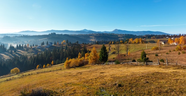 Herfst Karpaten dorp Oekraïne