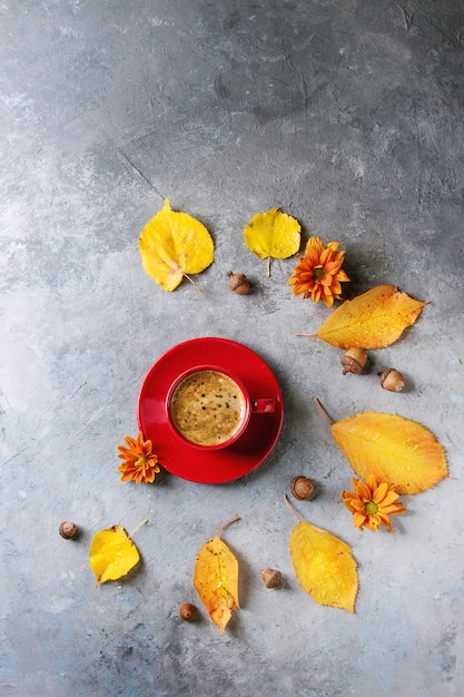 Herfst kopje koffie