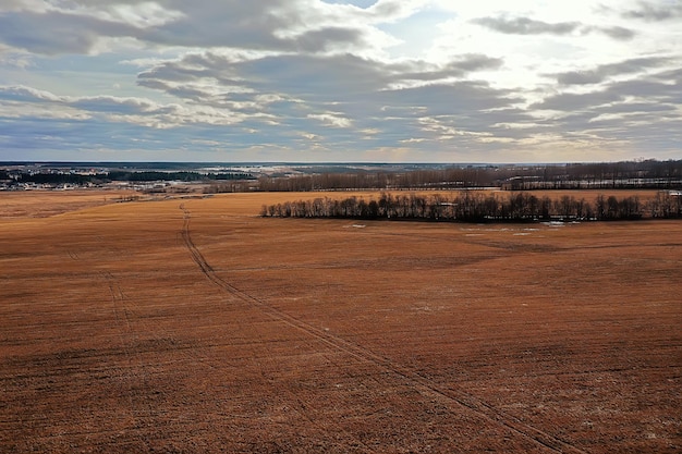 herfst panorama drone, landschap in de herfst natuur bovenaanzicht