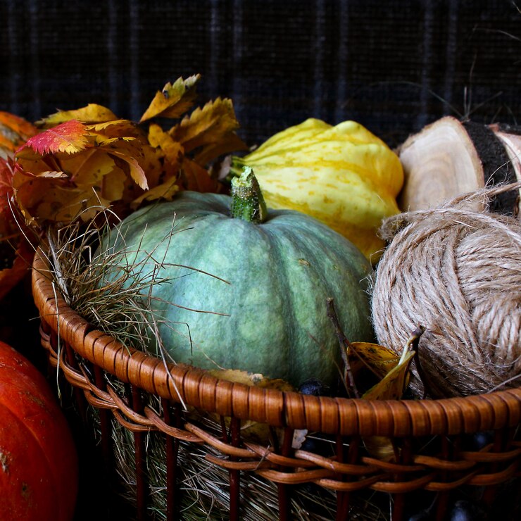 Herfst pompoen rustiek