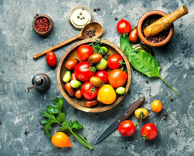 Herfst tomaten conservering