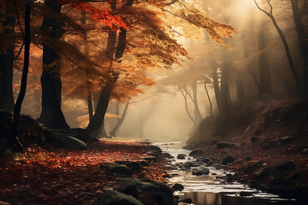 Herfst vastleggen Allure herfstlandschapsfoto