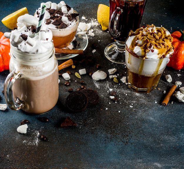 Herfst winter warme dranken