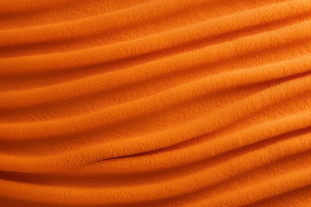 Herfstbladeren CloseUp van levendige oranje vilt achtergrond met vilt stof textuur