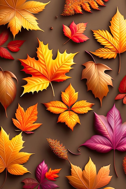 Herfstbladeren gratis vector