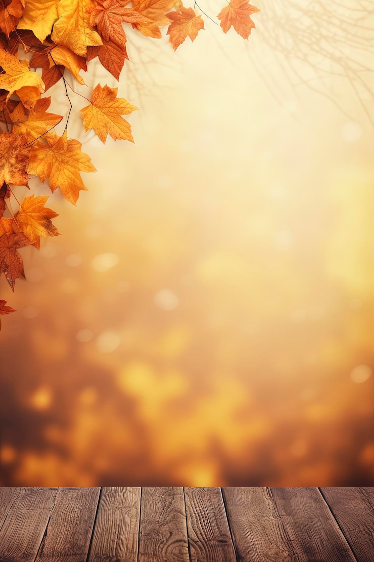 Foto herfstbladeren op een achtergrond van een gouden hemel.