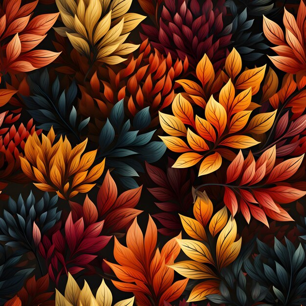 Herfstbladeren patroon