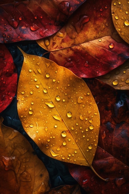 Herfstbladeren wallpapers voor iPhone en Android.