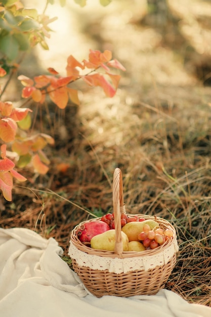 herfstdecor ingericht in een rustieke stijl in warme kleuren met herfstbloemisterij