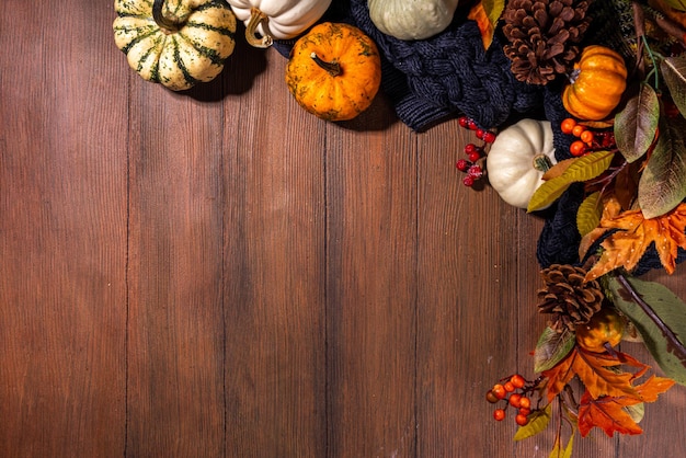 Herfstpompoen achtergrond