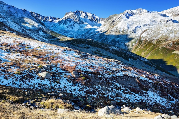 Herfstseizoen in Kackar Mountains in de Zwarte Zee-regio van Turkije. Prachtige bergen landschap.