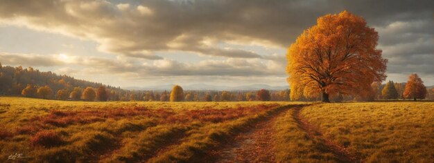 Foto herfsttoneel