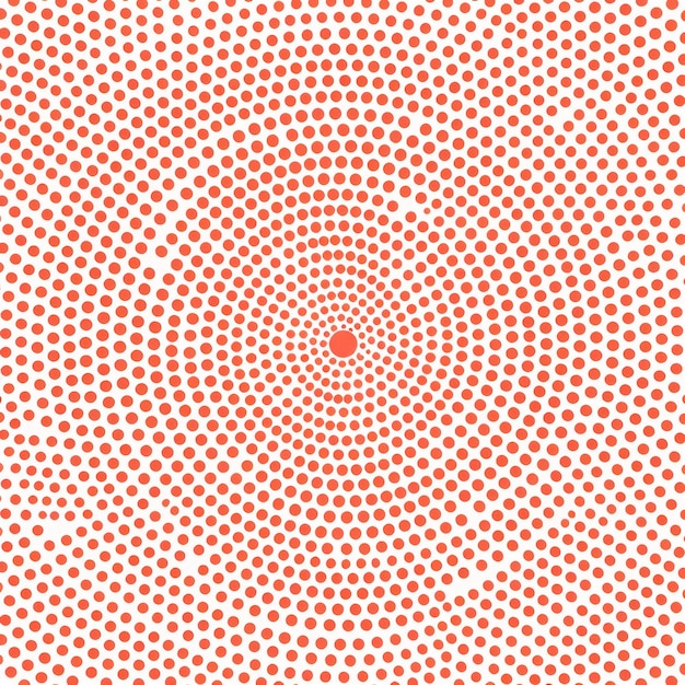 Herhalende minimalistische halftone patroon met kleine koraal cirkels gerangschikt in een raster v 52 Job ID c5750d2d737a496d8669d941087d02d8