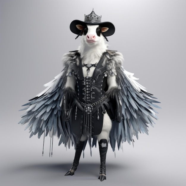 Фото Наследственная корова с крыльями - научно-фантастический шедевр барокко
