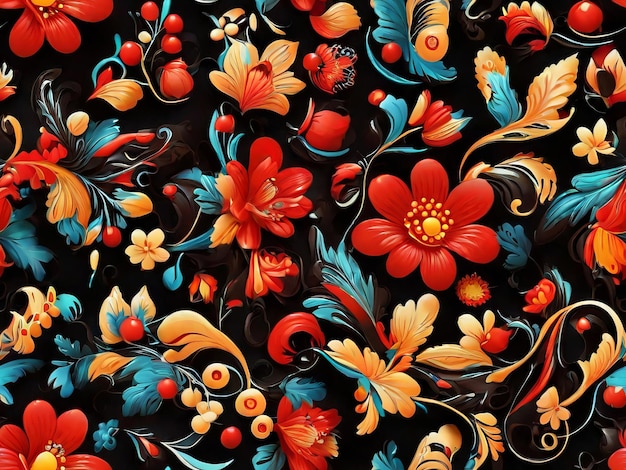 Heritage of the past in a seamless pattern