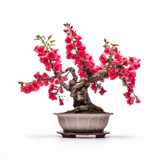 Herleefde kunst bekroonde Snapdragon Bonsai met roze bloemen