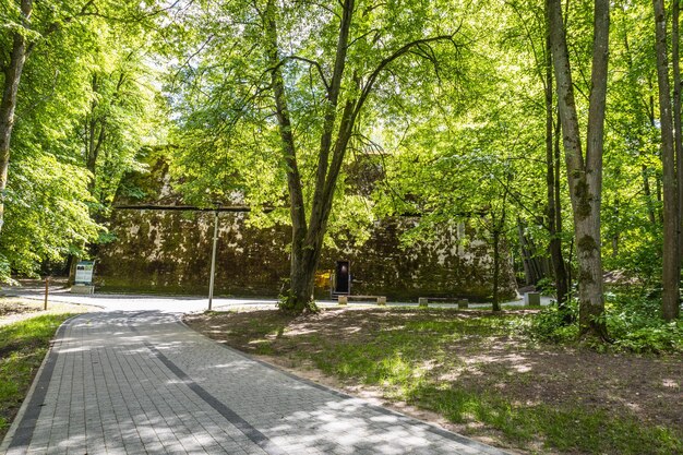 Hermann Goring's bunker in Wolf's Lair. Former war headquarters of Adolf Hitler in Poland