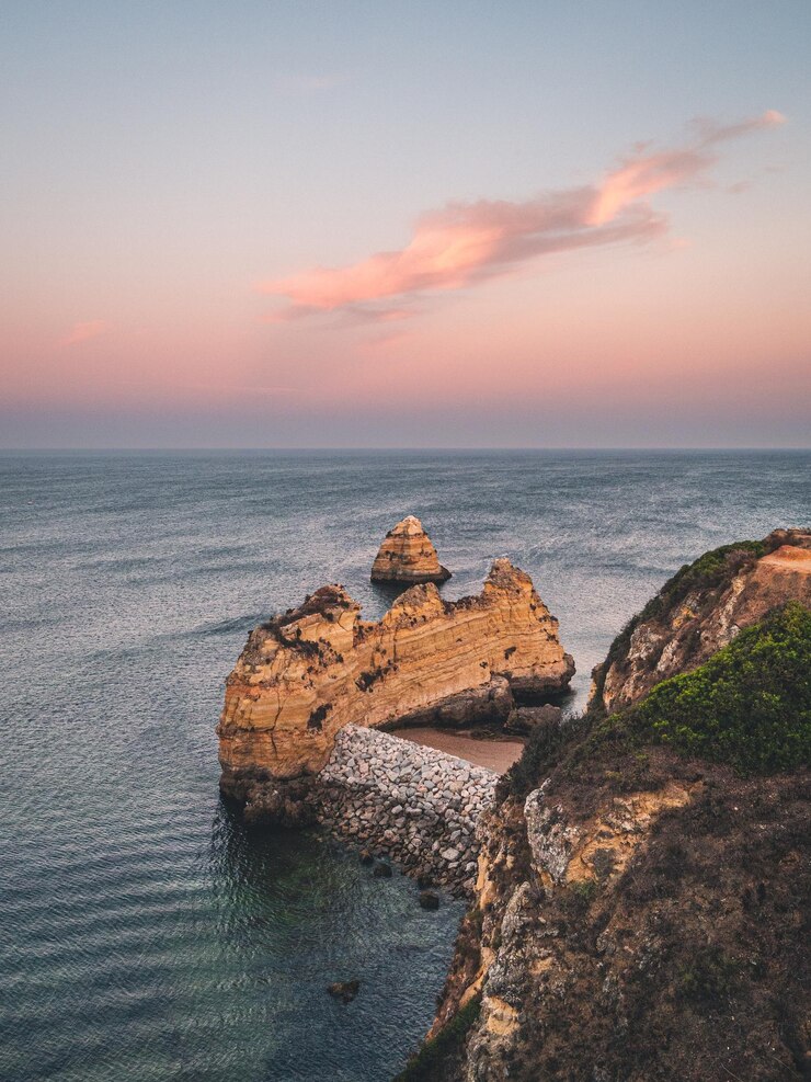 Hermosas playas de Lagos en el Algarve, Portugal