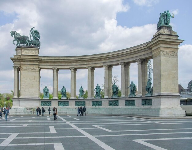 Heroes square in Budapest