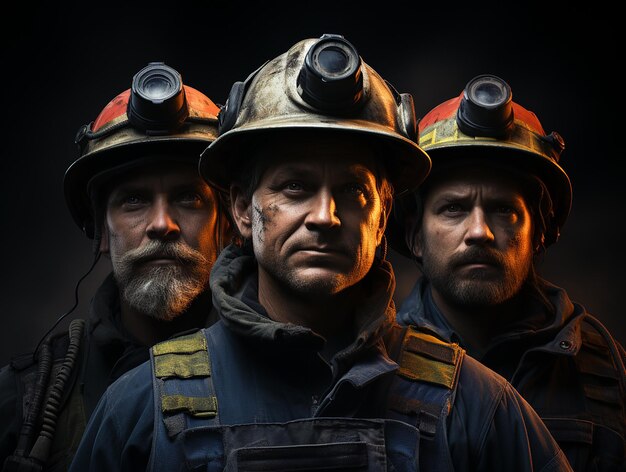 Heroic Firefighter Portrait Brave and Captivating