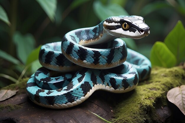 Photo herpetologists affirmation with snake companion generative ai