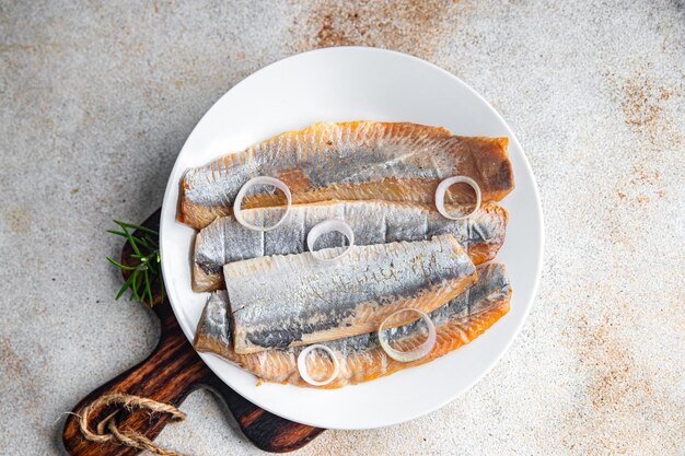 herring fresh salted fish tasty seafood healthy eating cooking meal food snack Pescetarian diet