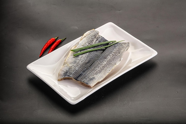 Herring pickled fillet with skin