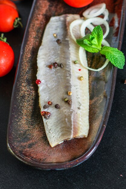 herring salted fish seafood