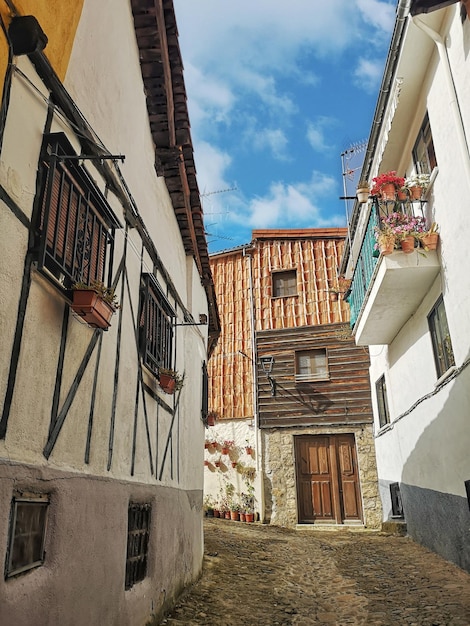 Hervas straatstad in de provincie Caceres