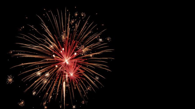Het adembenemende schouwspel van vuurwerk dat de nieuwjaarsnacht verlicht