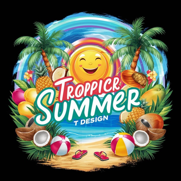 Het beste zomer T-shirt ontwerp