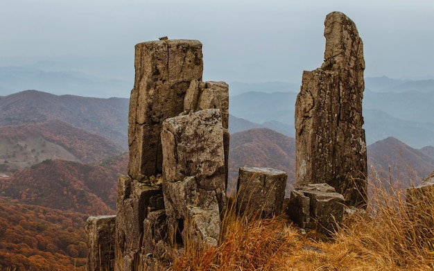 Het bevindende nationale park van rotsmudeungsan, Gwangju, Zuid-Korea.