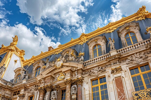 Foto het bewonderen van de ingewikkelde architectuur van het paleis generatieve ai