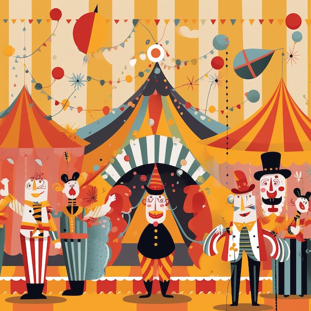 Foto het circus-patroon