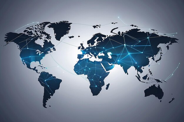 Het concept van een wereldwijd zakelijk netwerk