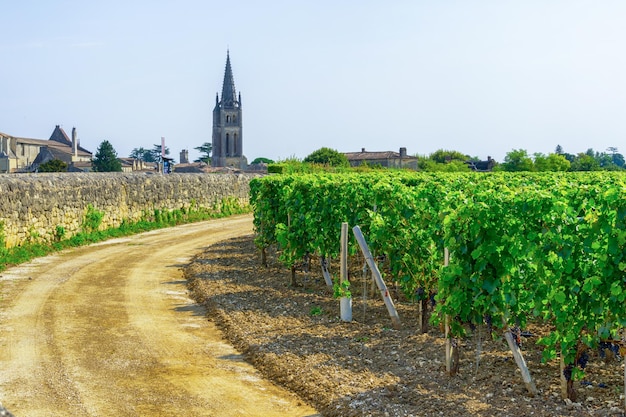 Foto het dorp bordeaux frankrijk van heilige emilion