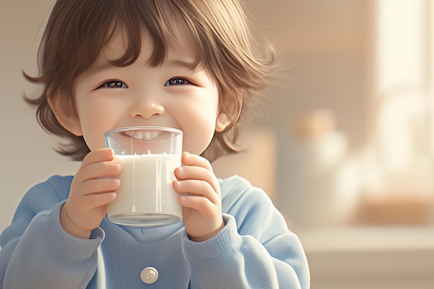 Het drinken van melk verhoogt de lengtegroei van kinderen.